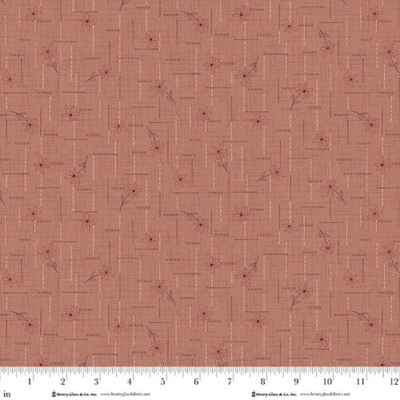 Fabric Henry Glass Pink Texture Flower Toss Simply Charming by the Quarter Yard 3503-22